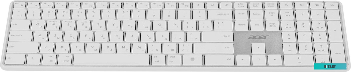 Клавиатура Acer OKR301 (белый/серебристый) <ZL.KBDEE.015>