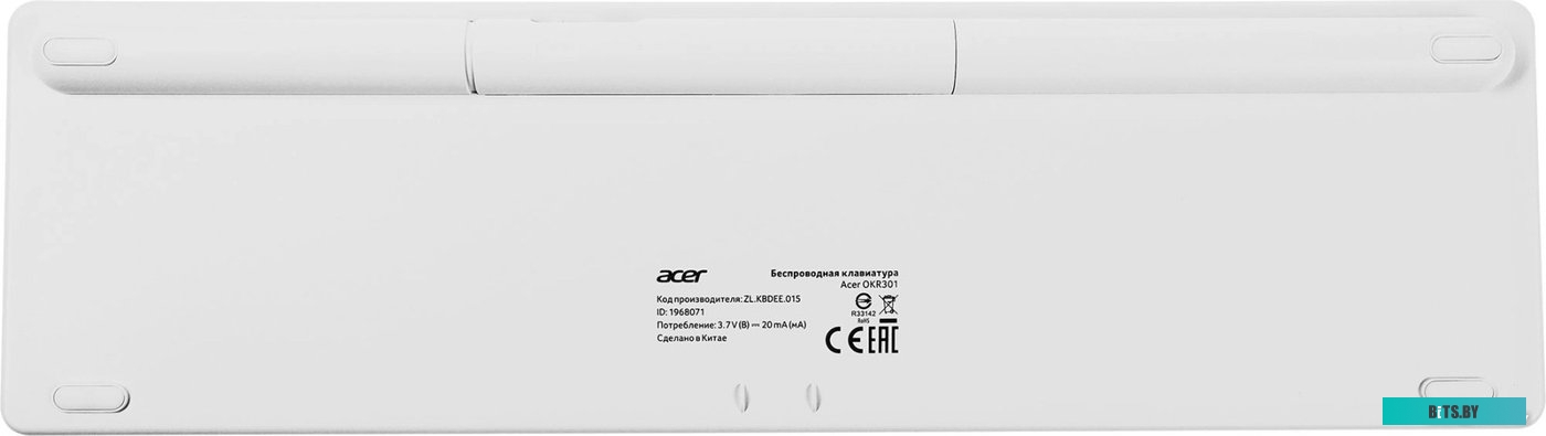 Клавиатура Acer OKR301 (белый/серебристый) <ZL.KBDEE.015>