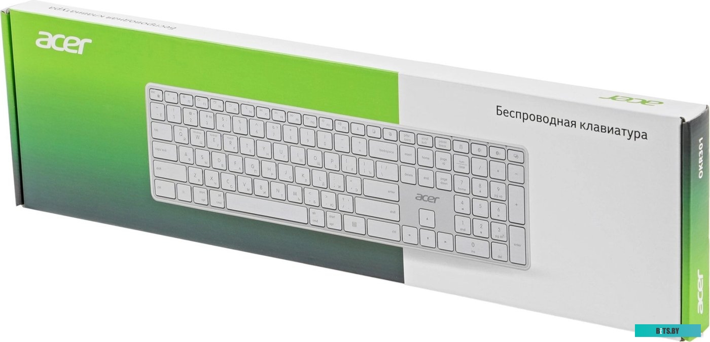Клавиатура Acer OKR301 (белый/серебристый) <ZL.KBDEE.015>