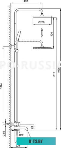 GF406 Фонарь налобный Gauss GFL406 черный 5Вт лам.:светодиод. (GF406)