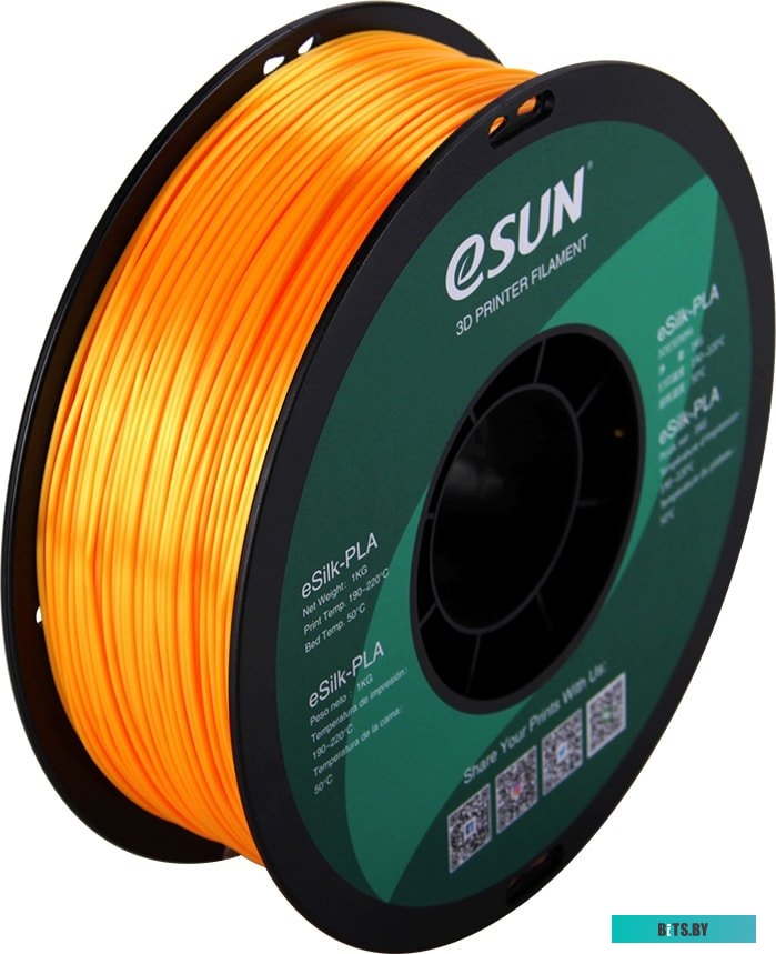 Т0030635 eSUN eSilk PLA 1.75 мм 1000 г (темно-желтый)