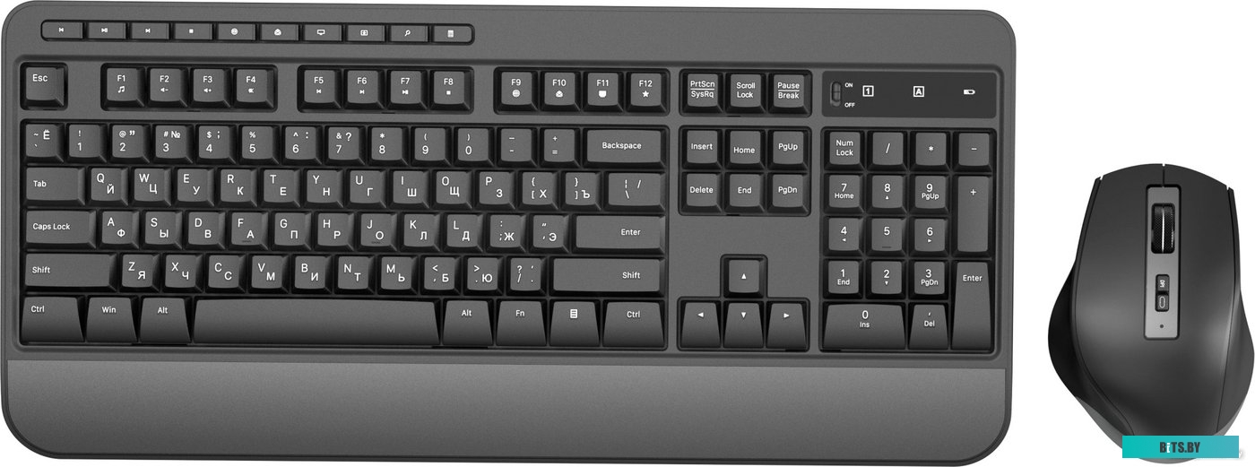 Комплект (клавиатура+мышь) Oklick S290W (черный)
