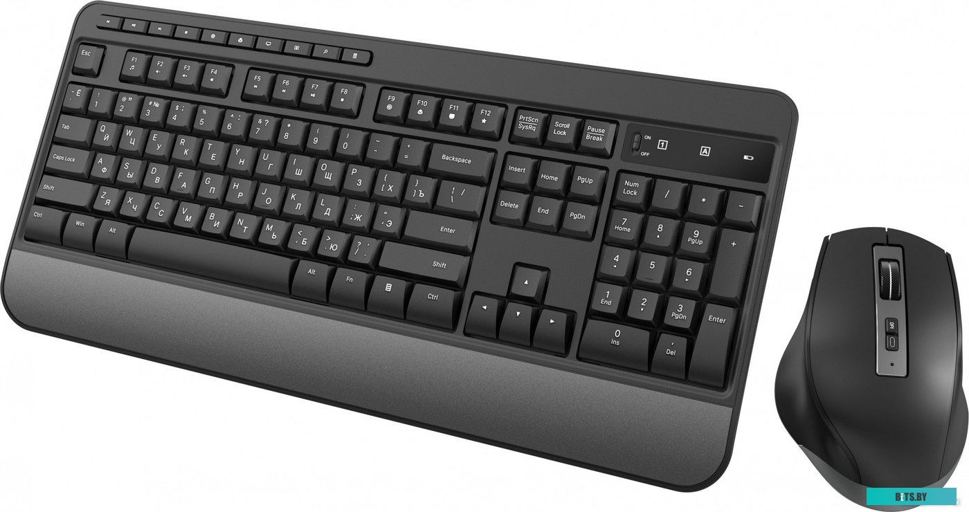 Комплект (клавиатура+мышь) Oklick S290W (черный)