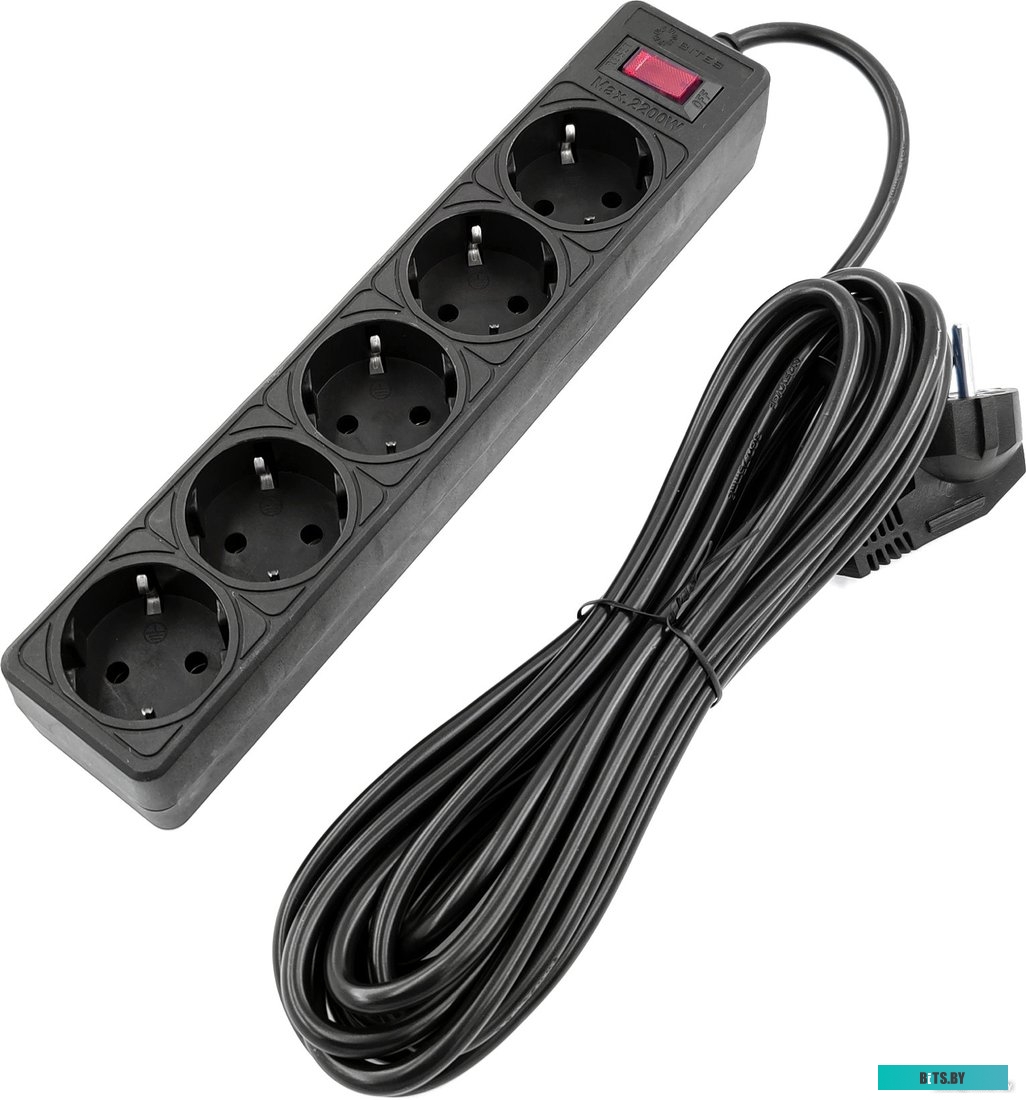 Сетевой фильтр 5bites GARDA SP5B-550 5S 5 м <Black>