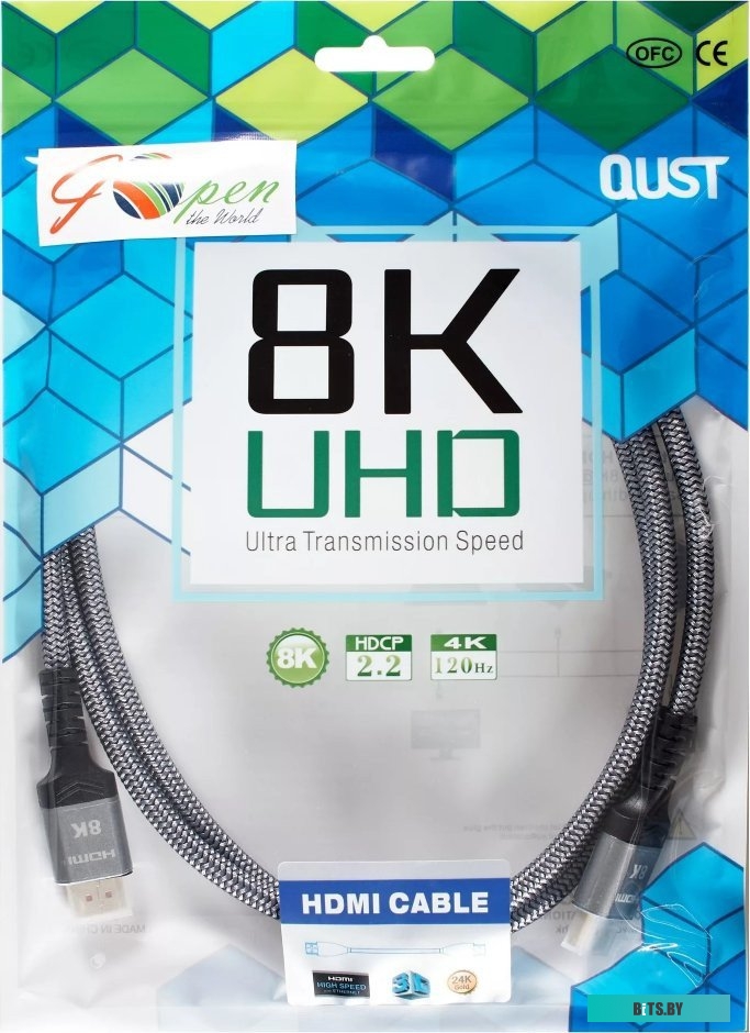 Кабель iOpen HDMI 19M/M, ver. 2.1, 8Kх60Hz, 1m (ACG859A-1.0)