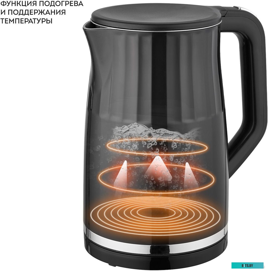 ГЛ0337Л Чайник электрический Galaxy Line GL 0337 1.7л. 2200Вт черный (корпус: пластик)