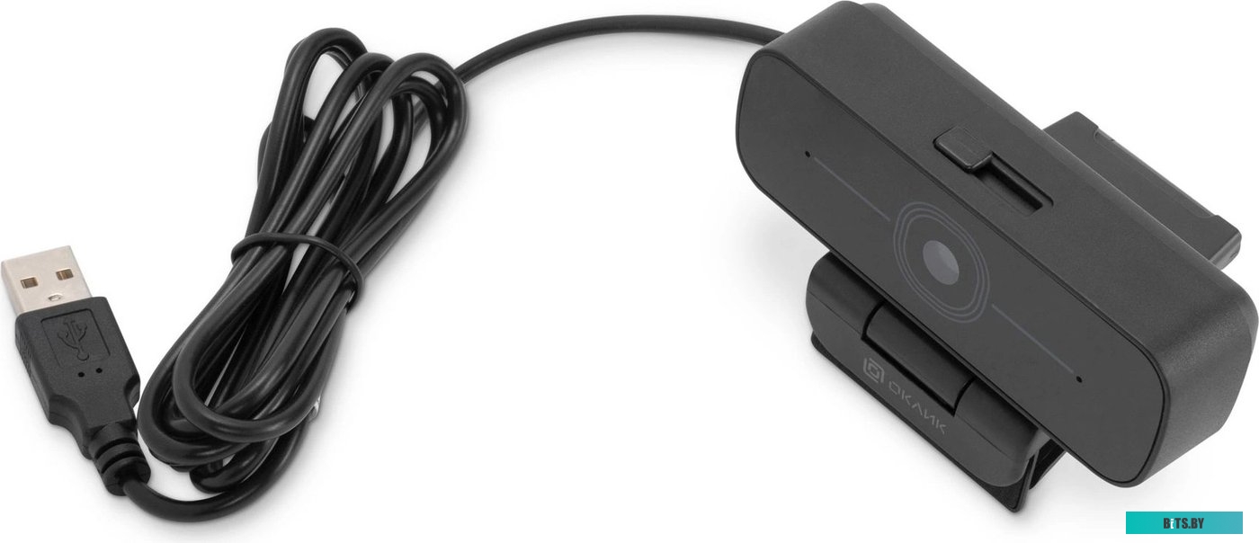 OK-C001FH Камера Web Оклик OK-C001FH черный 2Mpix (1920x1080) USB2.0 с микрофоном