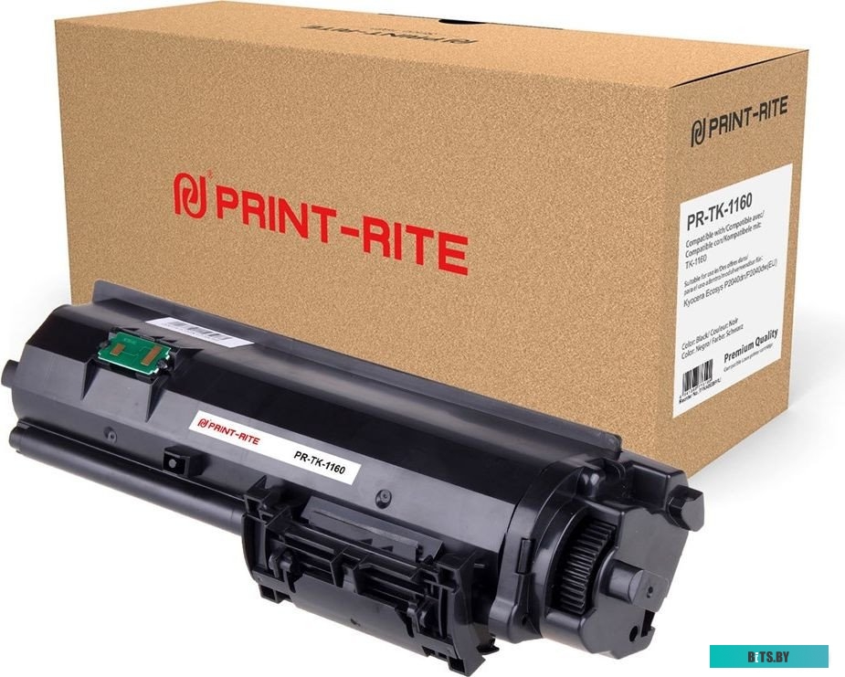 PR-TK-1160 Картридж Print-Rite PR-TK-1160 TK-1160 черный (7200стр.) для Kyocera Ecosys P2040dn/P2040dw