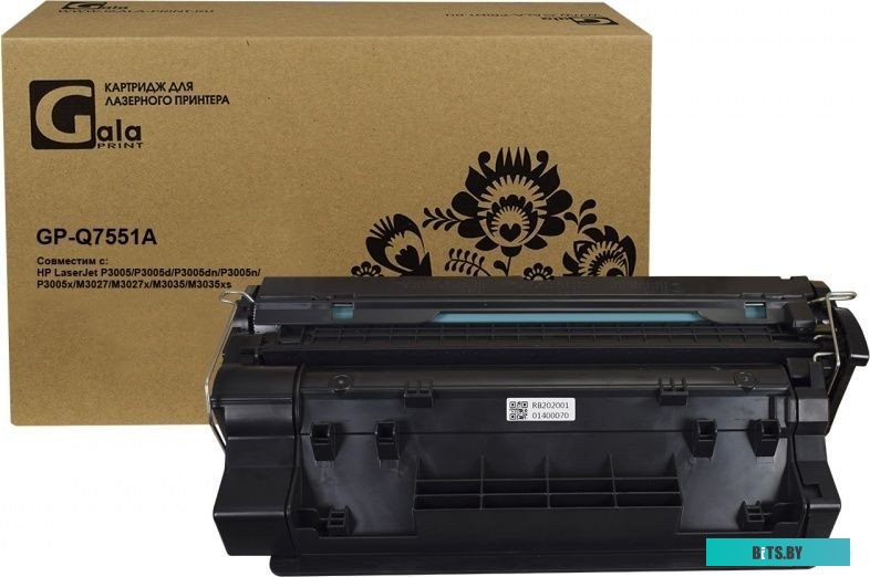 FP-Q7551A Картридж F+ imaging, черный, 6 500 страниц, для HP моделей LJ P3005dn/P3005x/M3027 (аналог Q7551A), FP-Q7551A
