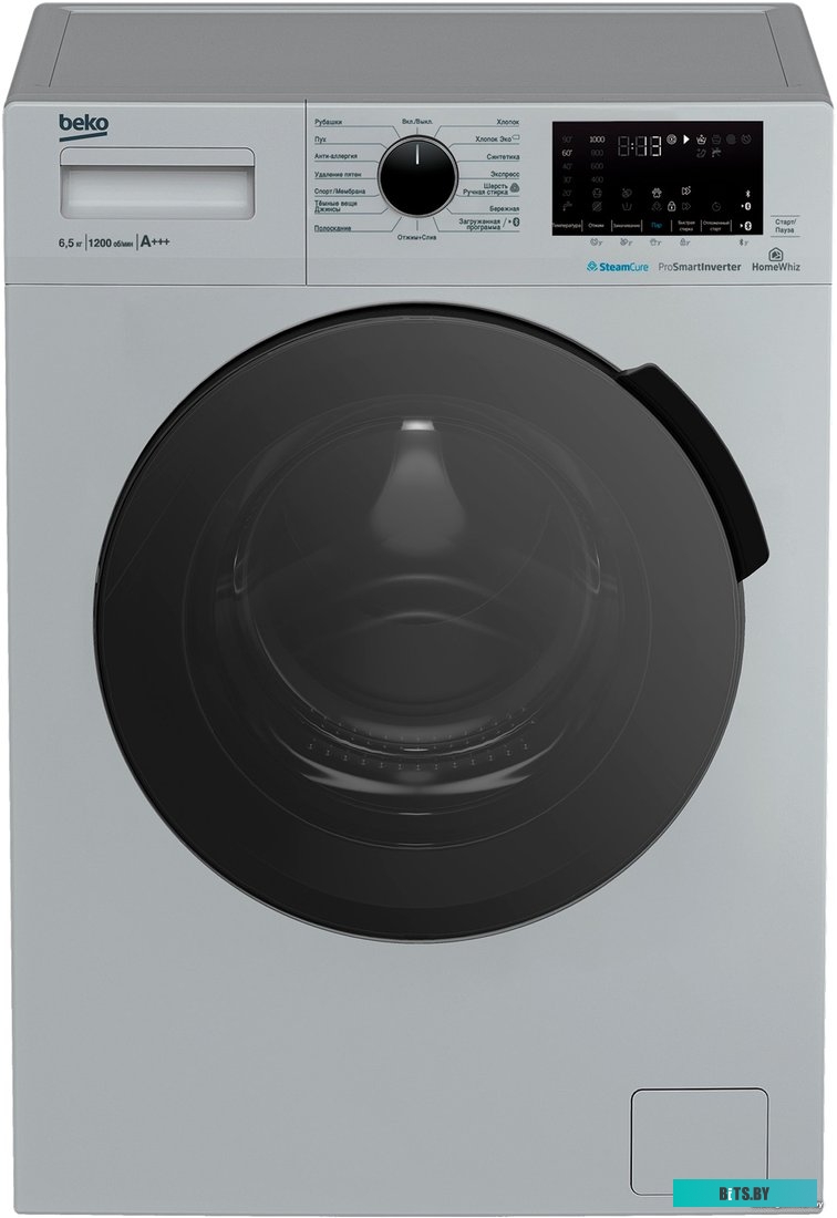 WSPE6H616S Стиральная машина Beko WSPE6H616S класс: A загр.фронтальная макс.:6.5кг серебристый