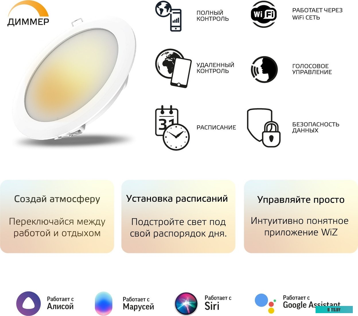 2020122 Умный светильник IoT GAUSS Smart Home потолочный [2020122]