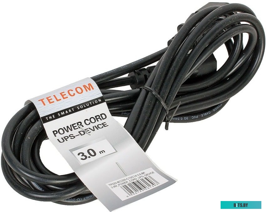 TP020-3.0-BK Кабель монитор - компьютер (UPS to устройство) 220V 3м VCOM/TELECOM