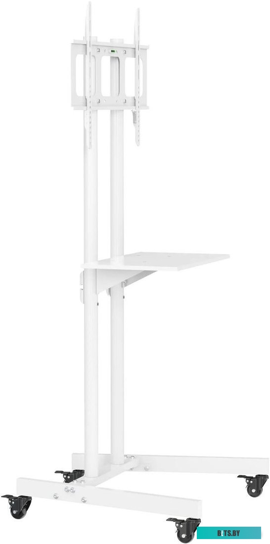 Стойка для телевизора Cactus CS-ST04WT белый 37"-70" макс.68кг напольный мобильный
