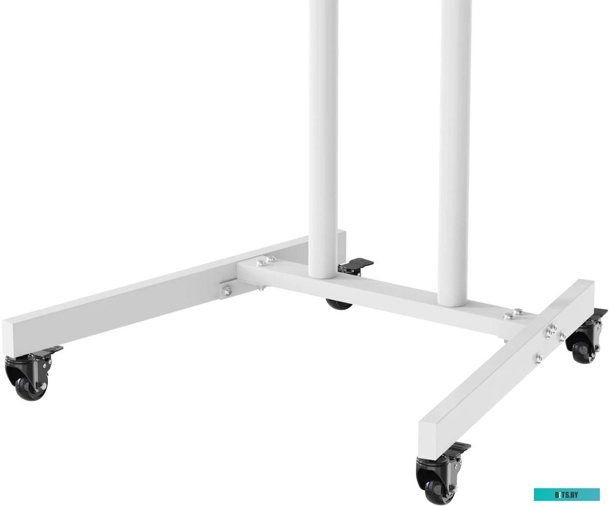 Стойка для телевизора Cactus CS-ST04WT белый 37"-70" макс.68кг напольный мобильный
