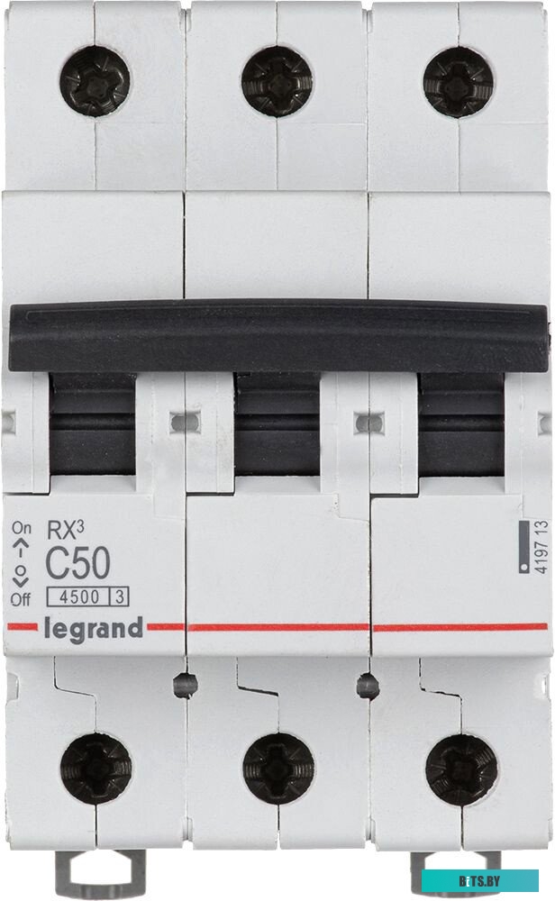Выключатель автоматический Legrand RX3 50A тип C 4.5kA 3П 400В 3мод 419713