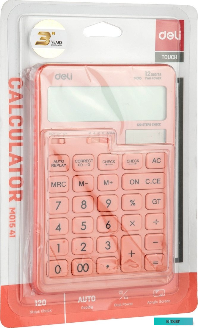 Калькулятор настольный Deli Touch EM01541