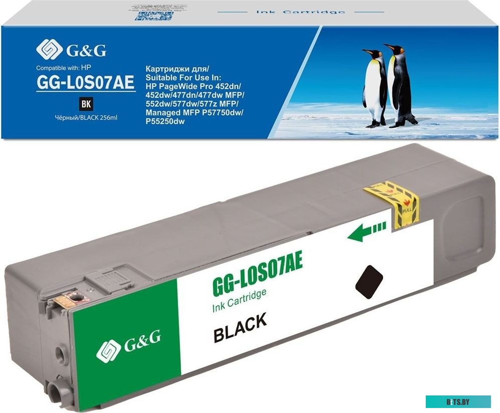 Картридж G&G GG-L0S07AE черный (260мл) для HP PageWide Pro 452dn/452dw/477dn/477dw MFP