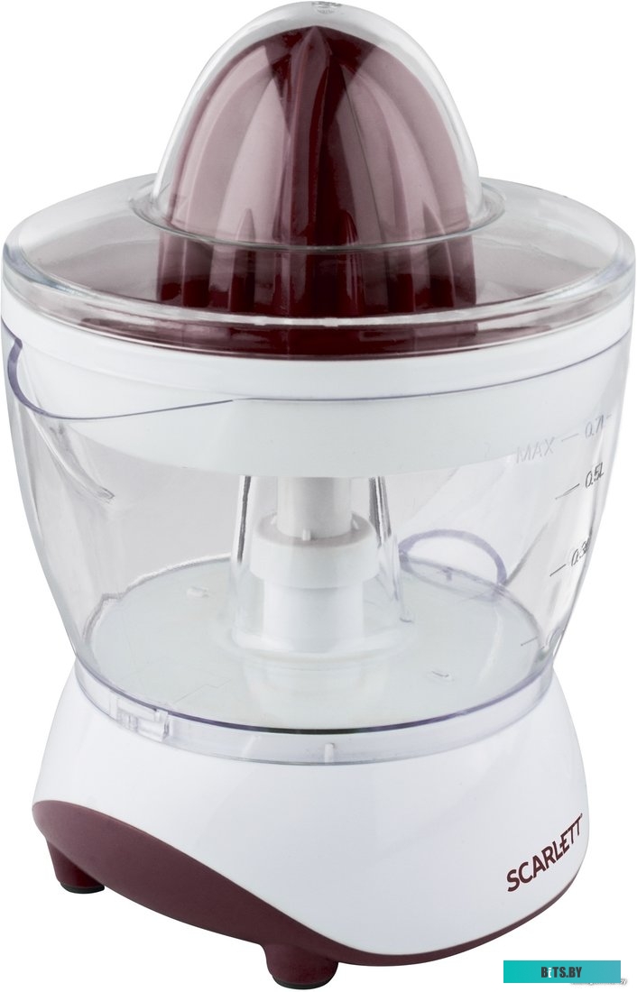 JE50C06 Соковыжималка цитрусовая Scarlett SC-JE50C06 25Вт рез.сок.:700мл. белый/коричневый