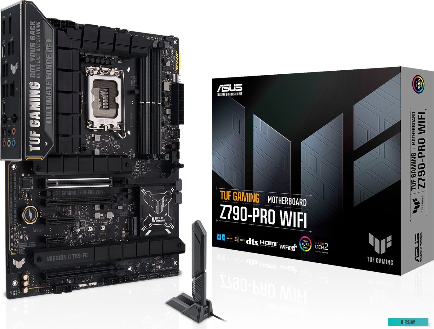 Материнская плата Asus TUF GAMING Z790-PRO WIFI Soc-1700 Intel Z790 4xDDR5 ATX AC`97 8ch(7.1) 2.5Gg RAID+HDMI+DP