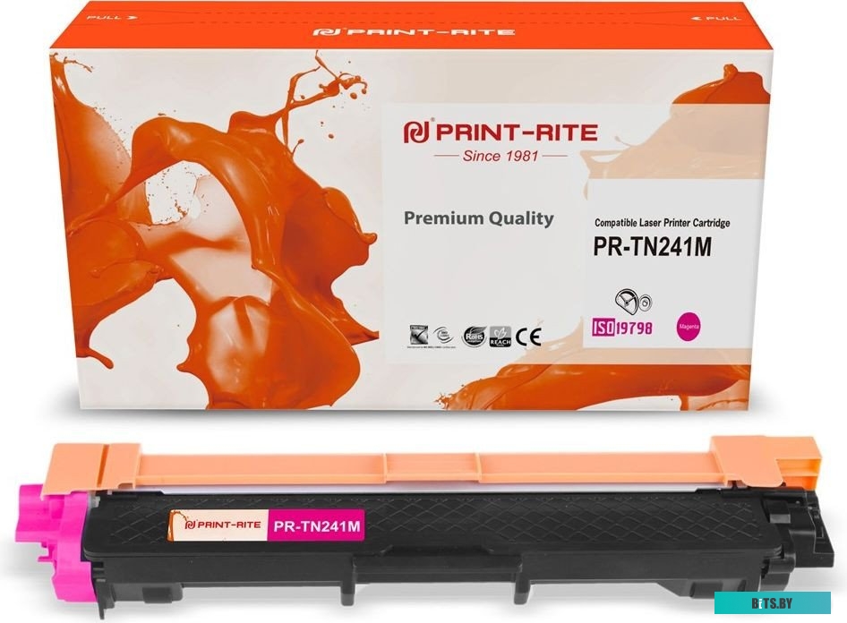Картридж Print-Rite PR-TN241M пурпурный (1400стр.) для Brother HL-3170CDW