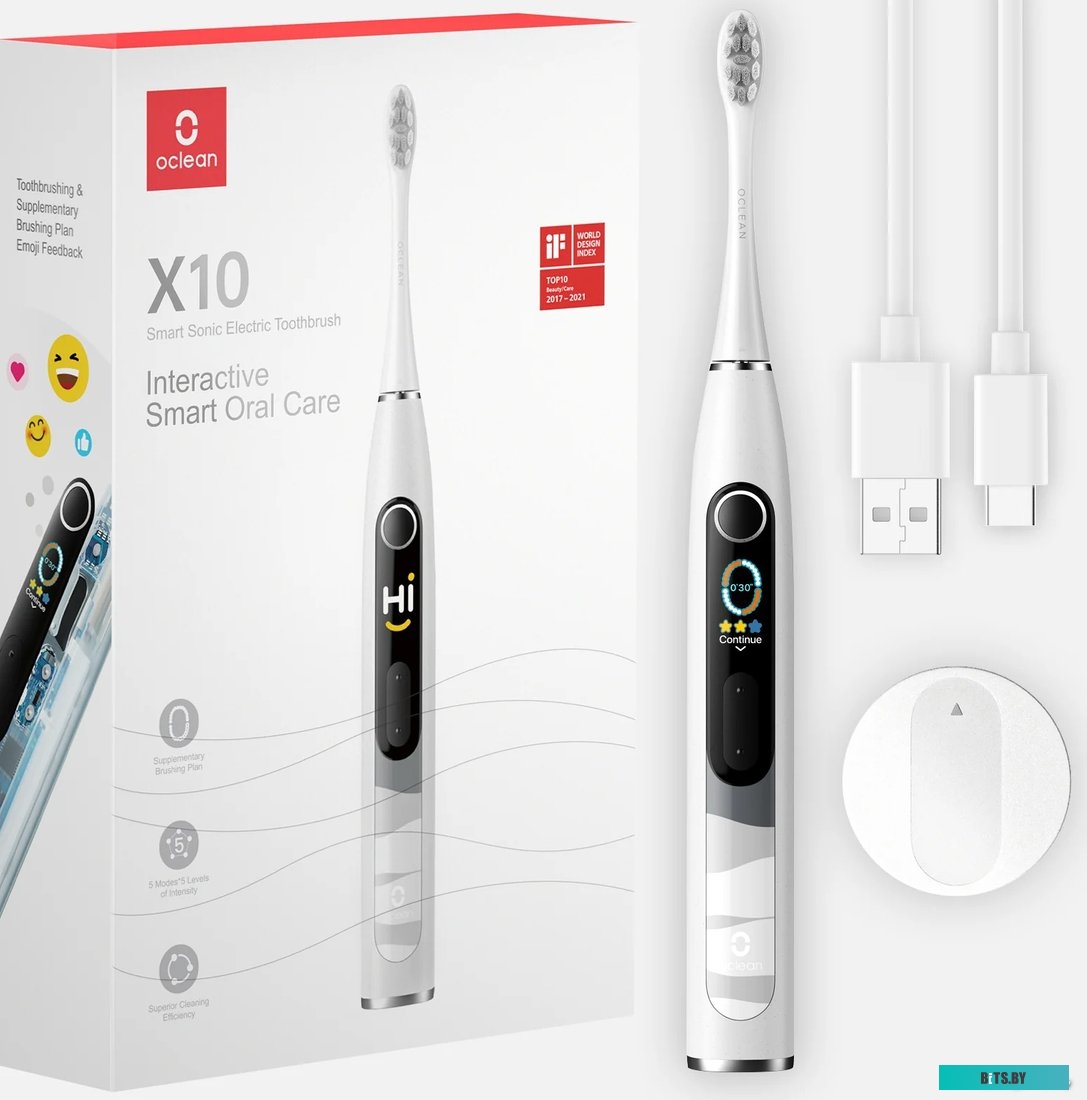 C01000469 Зубная щетка электрическая Oclean X 10 R3100 серый