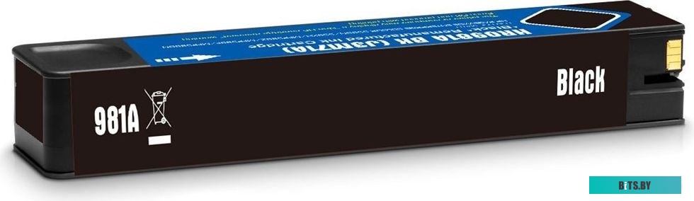 Картридж струйный Cactus CS-J3M71A 981A черный пигментный (155мл) для HP PageWide 556dn Enterprise/586dn
