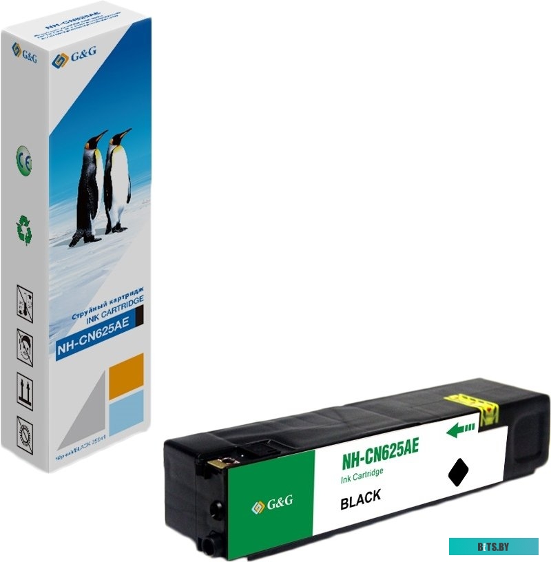 Картридж струйный G&G NH-CN625AE черный (256мл) для HP Officejet Pro X576dw/X476dn/X551dw/X451dw