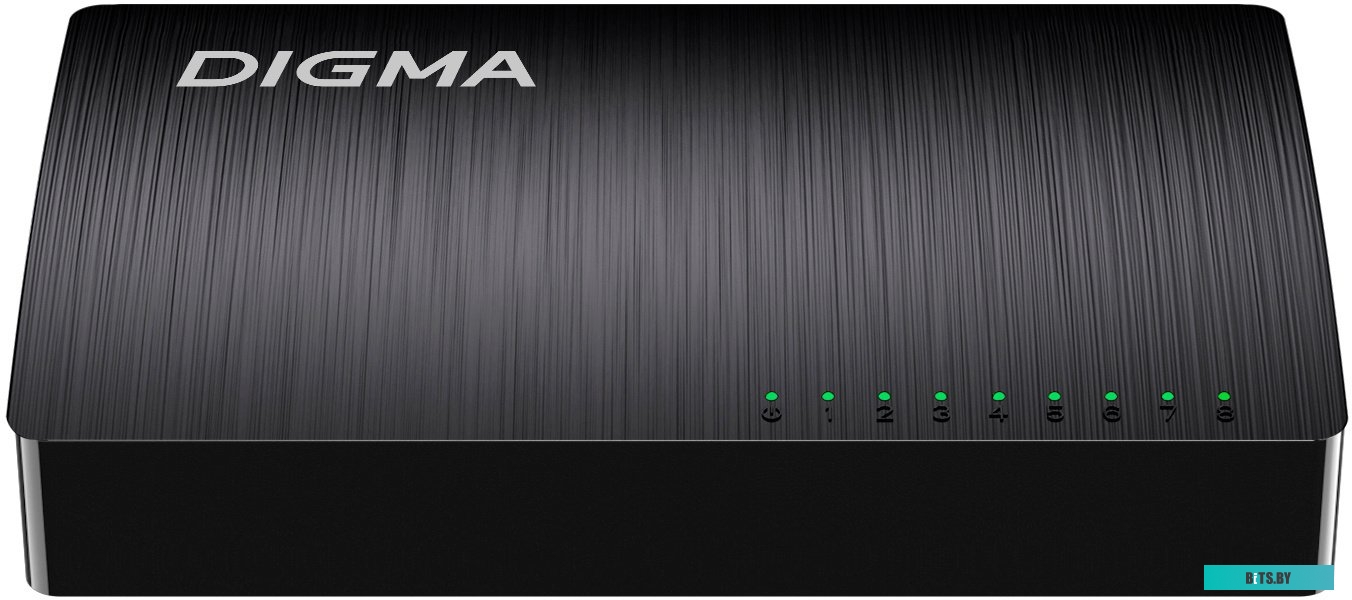 DSW-308FE Коммутатор Digma DSW-308FE 8x100Мбит/с неуправляемый