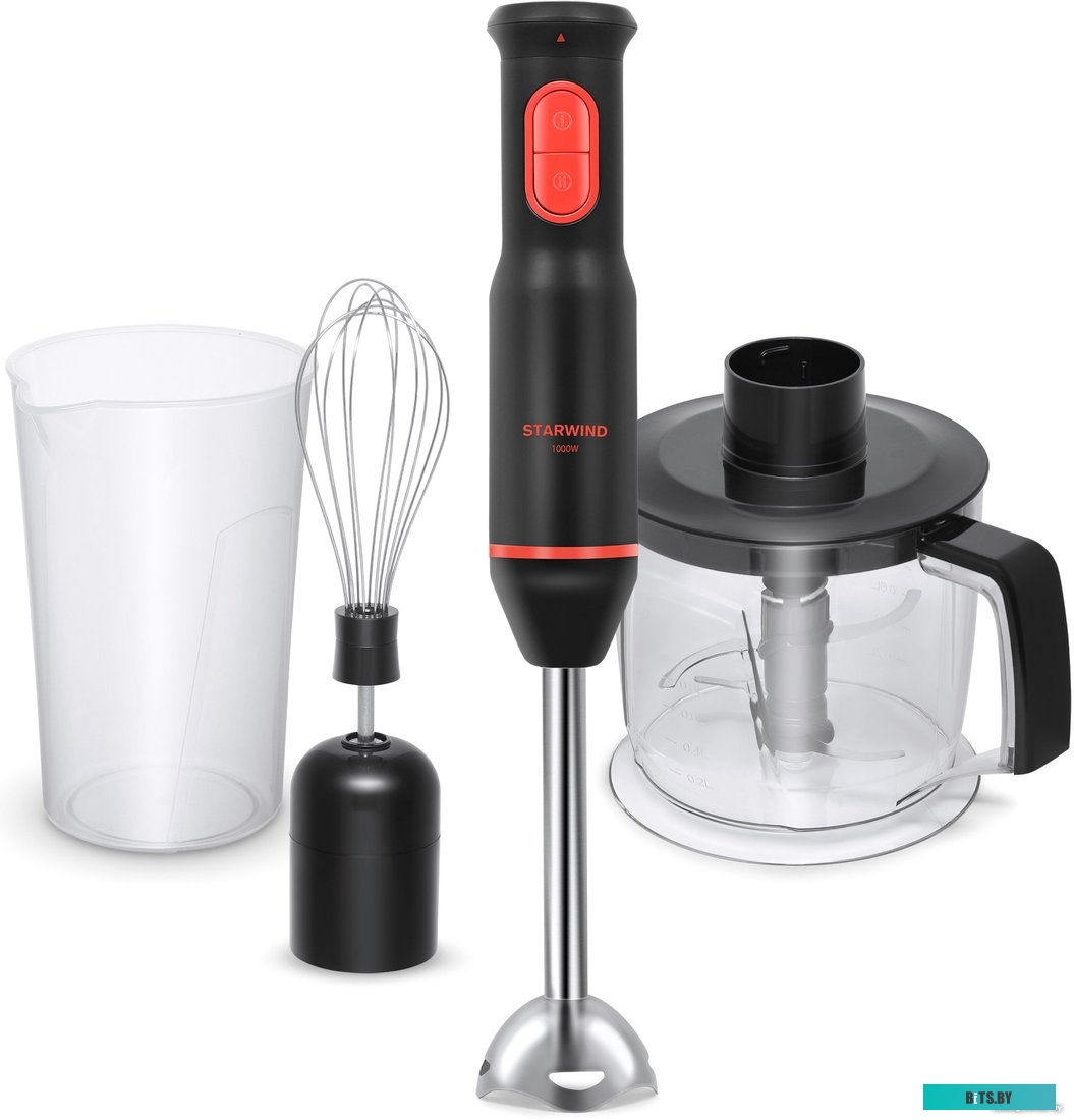 SBP2300B Блендер погружной Starwind SBP2300b 1000Вт красный/черный