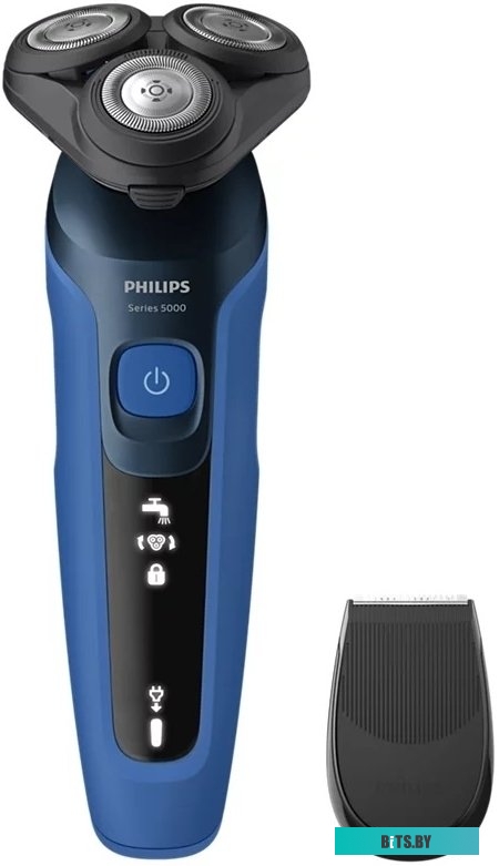 S5466/17 Бритва роторная Philips S5466/17 реж.эл.:3 питан.:аккум. синий/черный