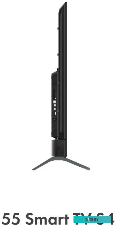 DH1VMZD01RU 55" Телевизор HAIER Smart TV S4, QLED, 4K Ultra HD, серебристый, СМАРТ ТВ, Android