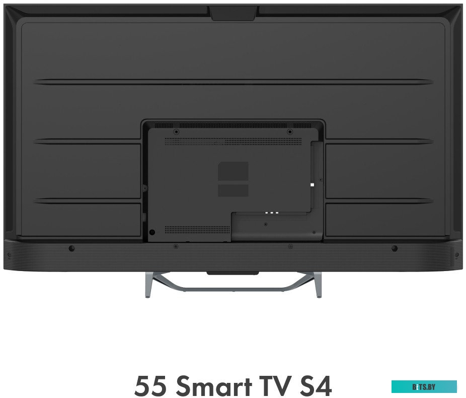DH1VMZD01RU 55" Телевизор HAIER Smart TV S4, QLED, 4K Ultra HD, серебристый, СМАРТ ТВ, Android