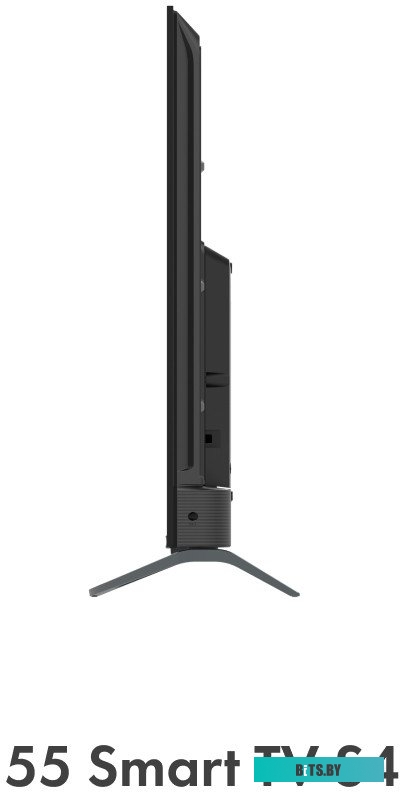 DH1VMZD01RU 55" Телевизор HAIER Smart TV S4, QLED, 4K Ultra HD, серебристый, СМАРТ ТВ, Android