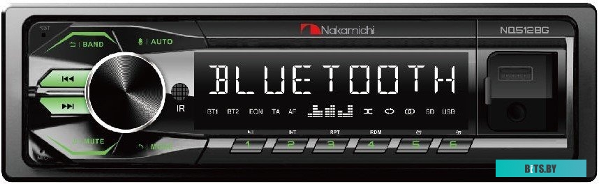 NAK-NQ513BG Автомагнитола Nakamichi NQ513BG 1DIN 4x50Вт v5.1 ПДУ RDS (NAK-NQ513BG)