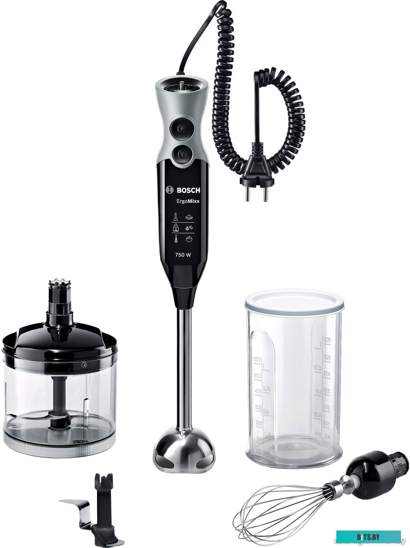 MSM67170 Блендер погружной Bosch MSM67170 750Вт черный/серый