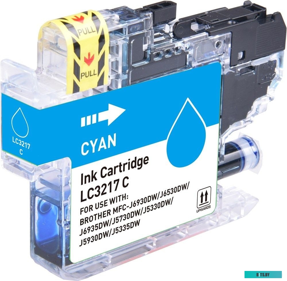 Картридж струйный Cactus CS-LC3617C голубой (10мл) для Brother MFC-J2330DW/J2730DW/J3530DW/J3930DW