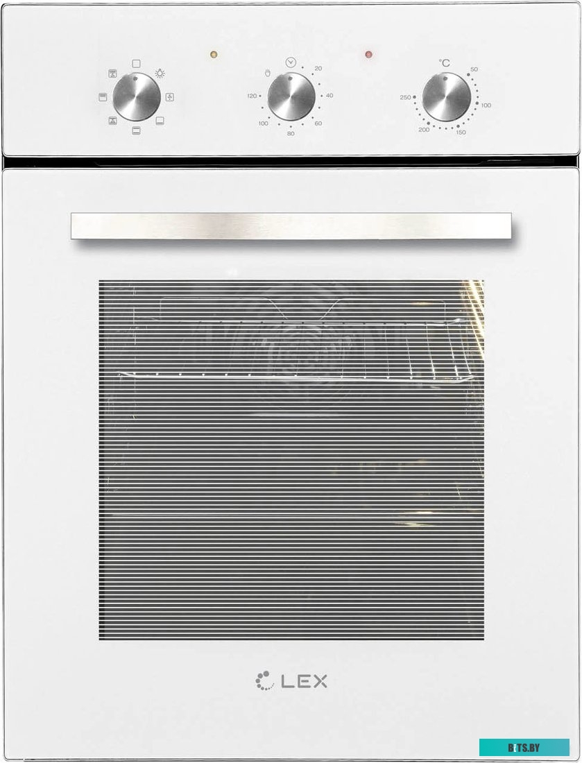 CHAO000301 Духовой шкаф Электрический Lex EDM 4570 WH стекло белое/нержавеющая сталь
