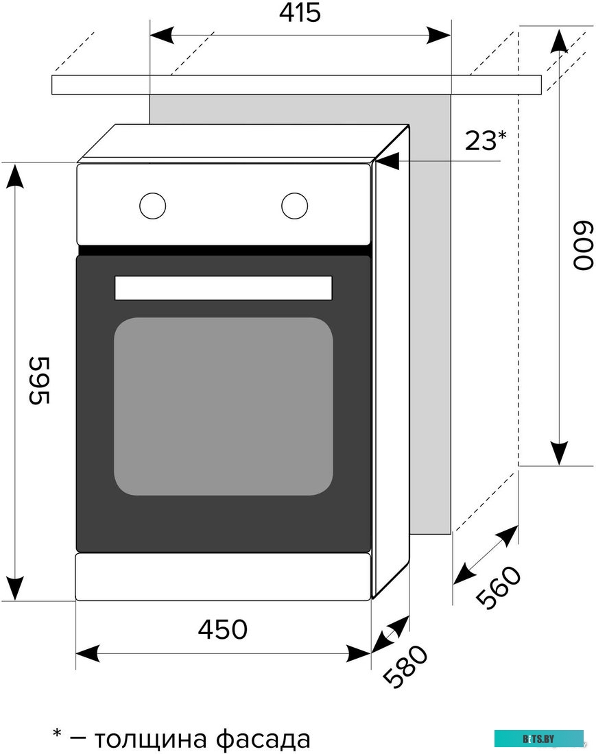 CHAO000301 Духовой шкаф Электрический Lex EDM 4570 WH стекло белое/нержавеющая сталь