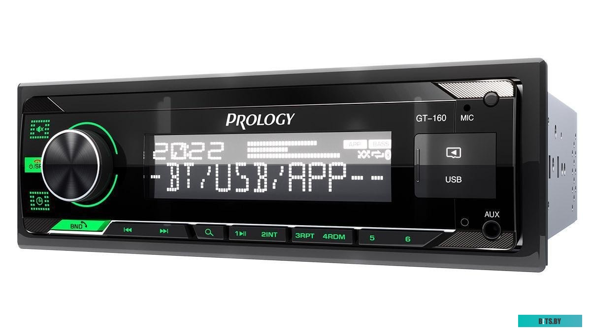PRGT160 Автомагнитола Prology GT-160 1DIN 4x55Вт v4.2 ПДУ (PRGT160)