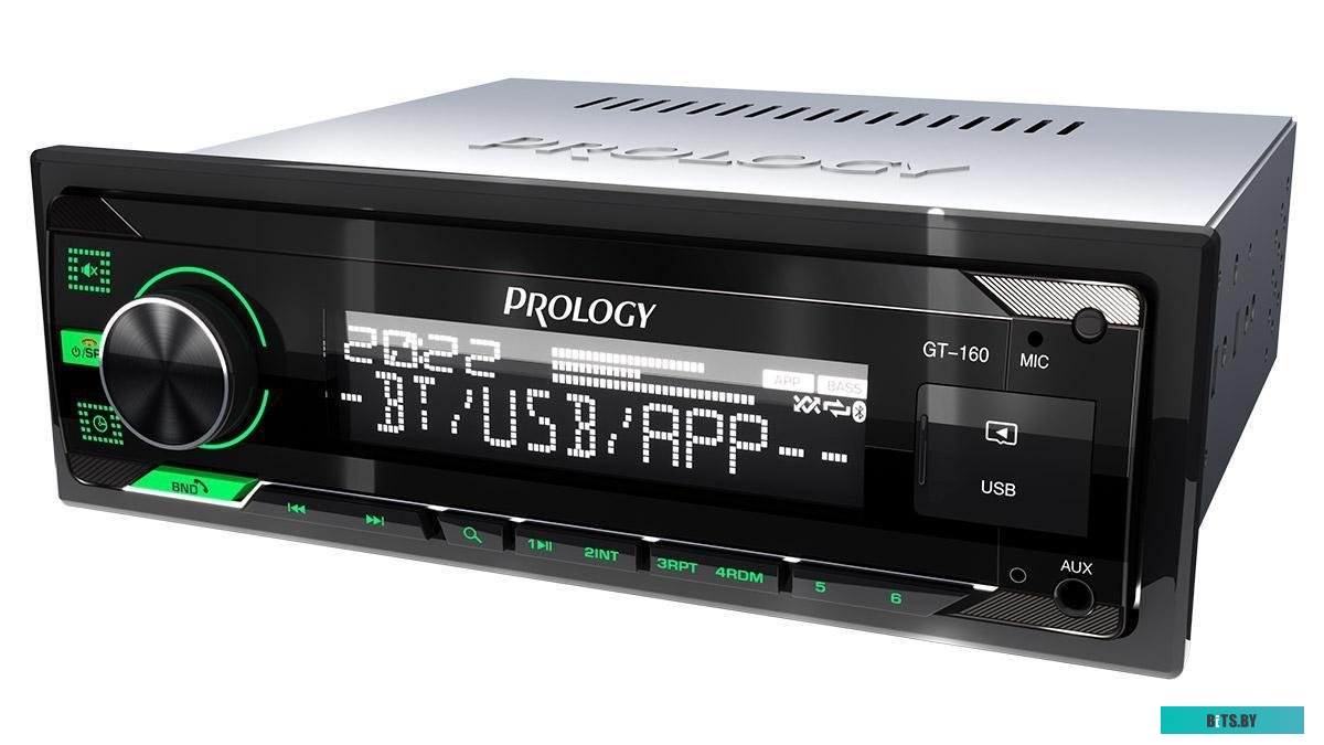 PRGT160 Автомагнитола Prology GT-160 1DIN 4x55Вт v4.2 ПДУ (PRGT160)