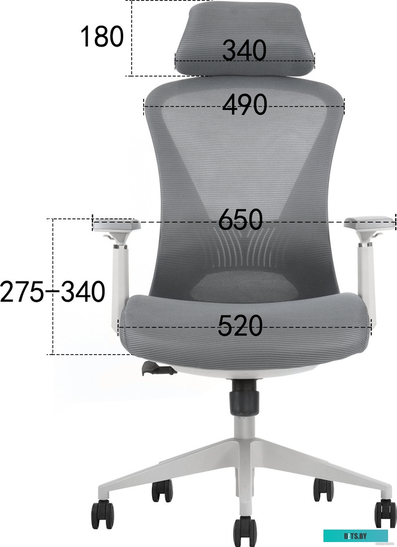 Офисное кресло Evolution Office Comfort (серый)