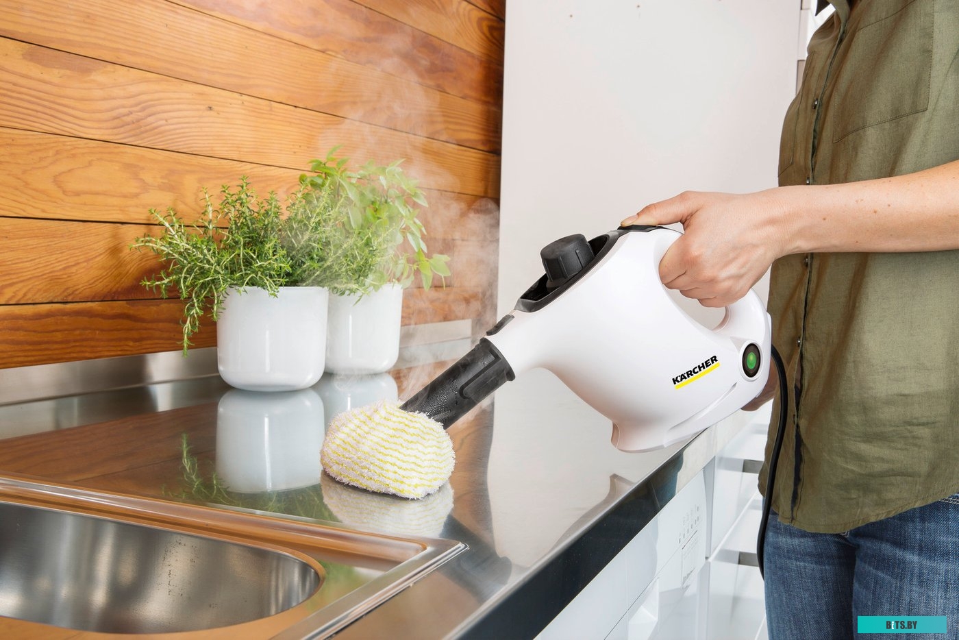 1.516-400.0 Пароочиститель ручной Karcher EasyFix SC 1 1200Вт белый