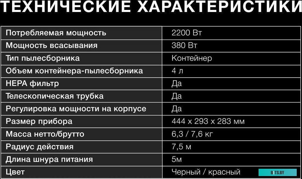 HYV-C2640 Пылесос Hyundai HYV-C2640 2200Вт черный/красный