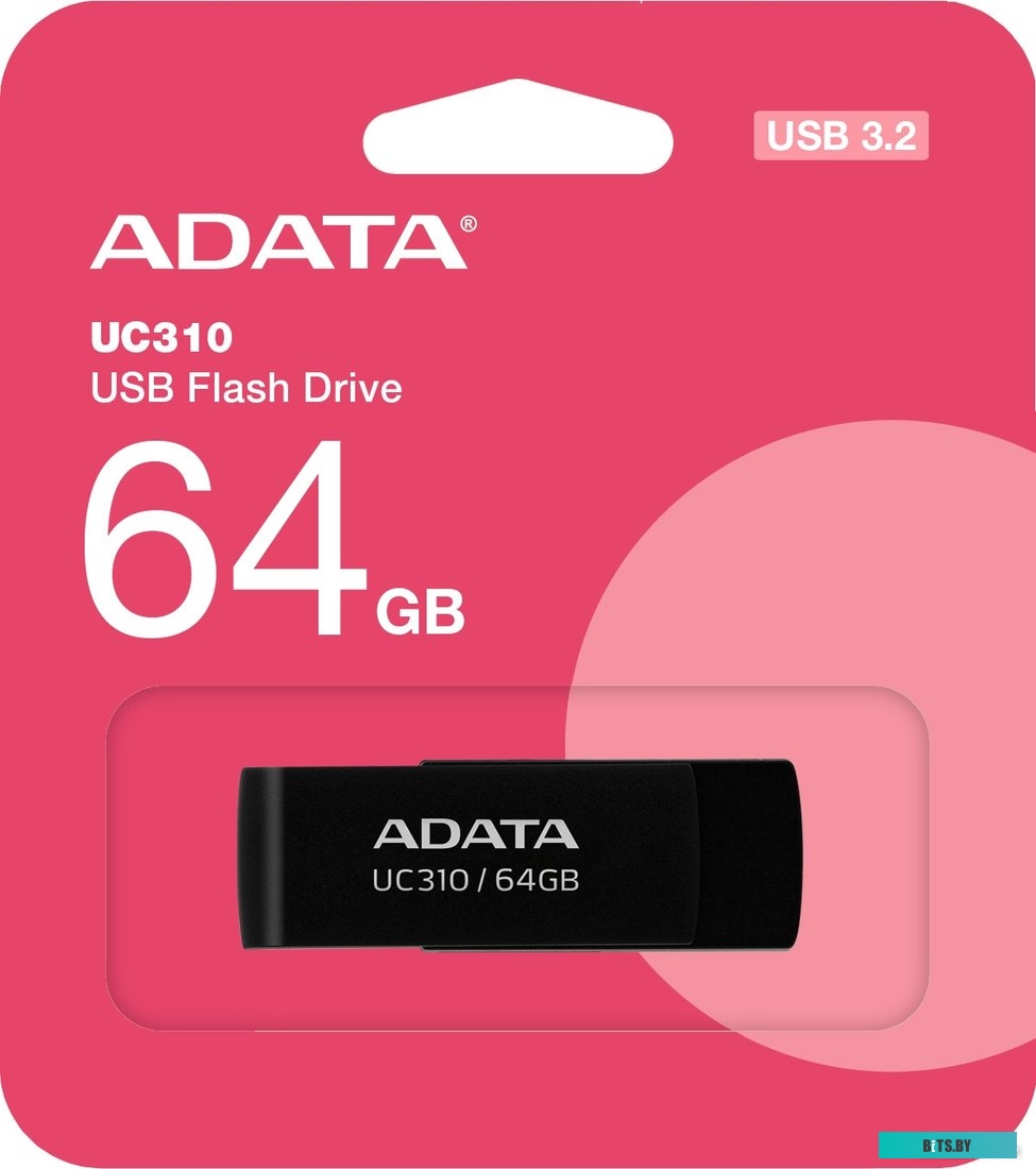 Флешка USB A-Data UC310 64ГБ [UC310-64G-RBK]