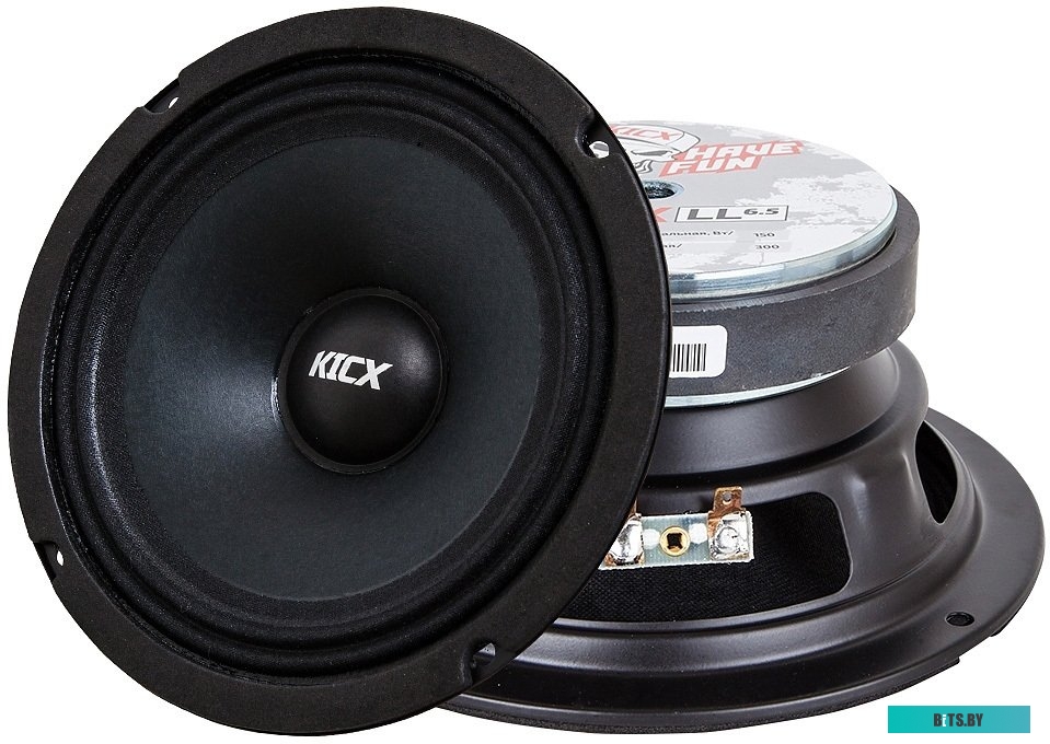 2012614 Колонки автомобильные Kicx LL6.5 VER.2 (без решетки) 300Вт 95дБ 4Ом 16.5см (6 1/2дюйм) (ком.:2кол.) широкополосные однополосные