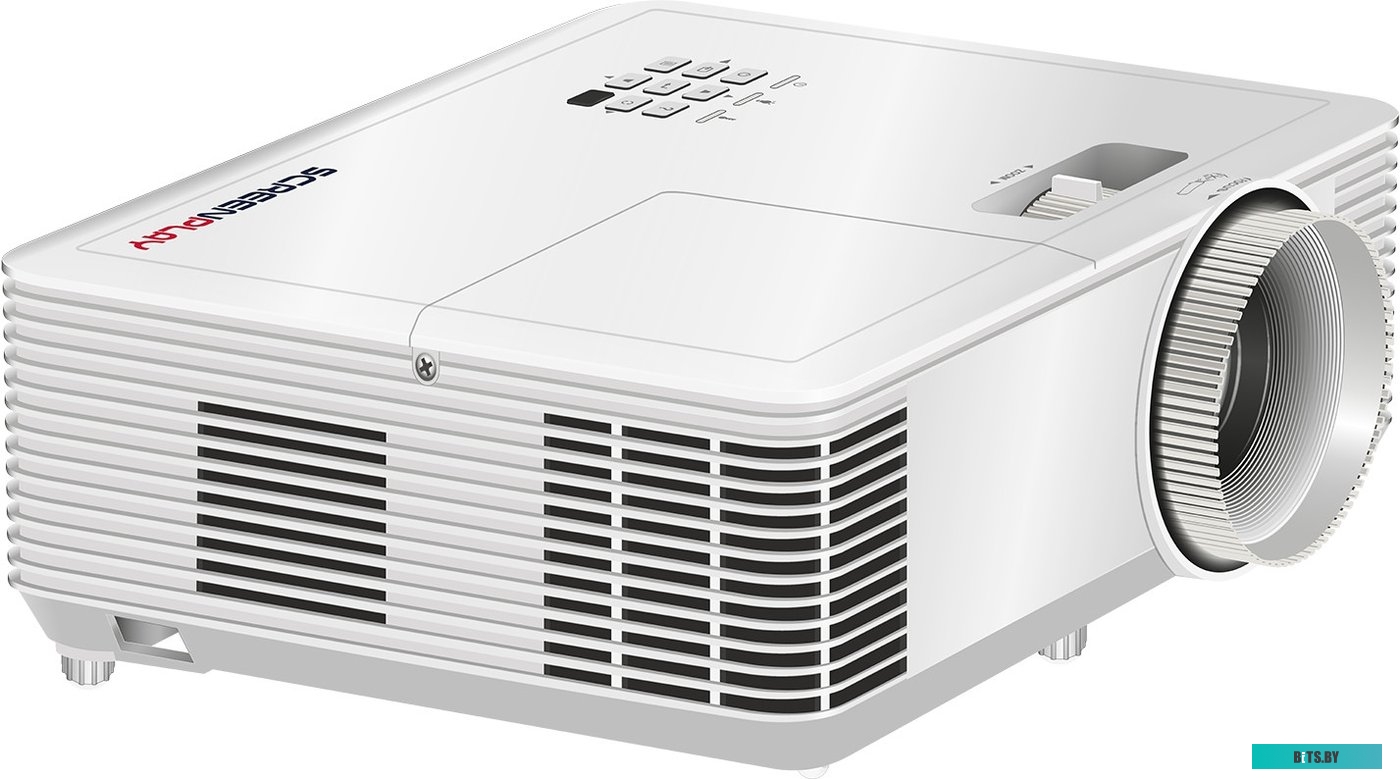 SP122 Проектор ScreenPlay INFOCUS [SP122] DLP, SVGA, 4000 lm, 30 000:1, 1.94~2.16:1, HDMI 1.4, VGA in, S-Video, 3.5mm in/out, USB-A, лампа 15 000ч.(EC