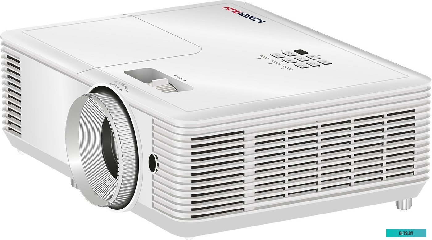 SP122 Проектор ScreenPlay INFOCUS [SP122] DLP, SVGA, 4000 lm, 30 000:1, 1.94~2.16:1, HDMI 1.4, VGA in, S-Video, 3.5mm in/out, USB-A, лампа 15 000ч.(EC