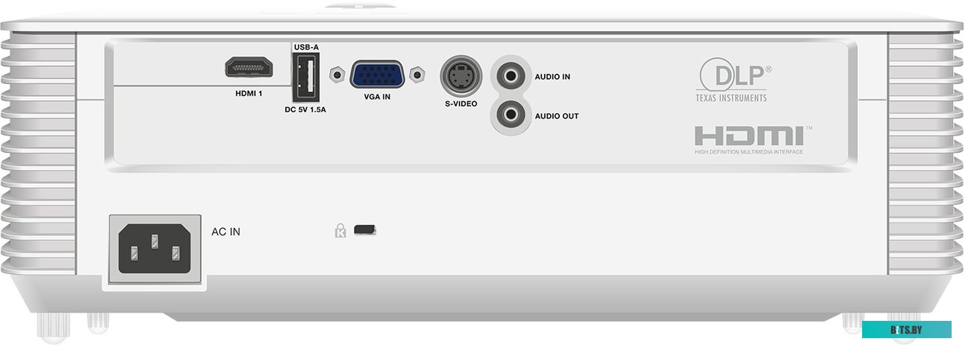 SP122 Проектор ScreenPlay INFOCUS [SP122] DLP, SVGA, 4000 lm, 30 000:1, 1.94~2.16:1, HDMI 1.4, VGA in, S-Video, 3.5mm in/out, USB-A, лампа 15 000ч.(EC