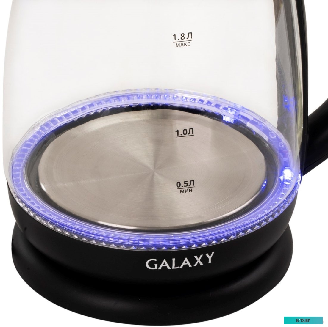 ГЛ0554Л Чайник электрический Galaxy Line GL 0554 1.8л. 2000Вт черный/прозрачный (корпус: пластик/стекло)