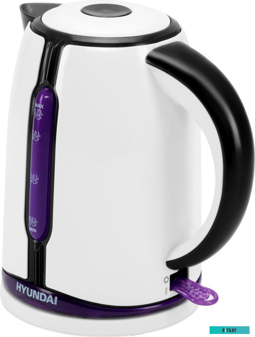 HYK-P3405 Чайник электрический Hyundai HYK-P3405 1.7л. 2200Вт белый/черный (корпус: пластик)